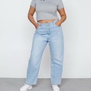 NWT NASTY GAL Daya plus size 16 super pale wash